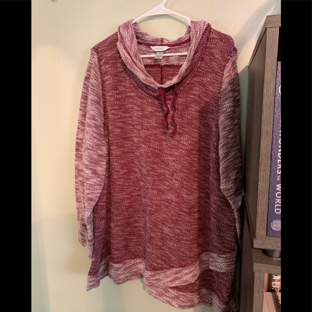 3X Cowl Neck Sweater